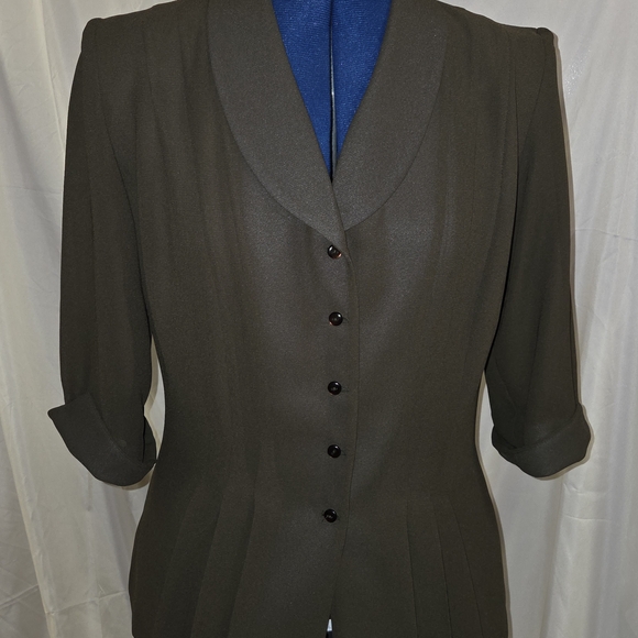 Danny & Nicole Women's Dark Brown Blazer - Picture 2 of 7